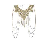 Catena per il corpo Gioielli per il corpo Reggiseno di cristallo sexy Imbracatura per schiavi Catena per il corpo Collana girocollo con strass per donna Bikini con strass Gioielli moda per la spiaggia Catena per la vita del ventre