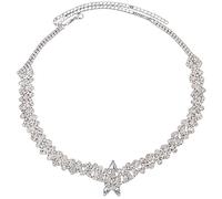 Catena per la fronte con strass Catene per la testa di nozze da donna collana da sposa collana di cristallo copricapo gioielli per capelli catena per la fronte gioielli