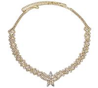 Catena per la fronte con strass Catene per la testa di nozze da donna collana da sposa collana di cristallo copricapo gioielli per capelli catena per la fronte gioielli
