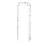 Catena per la fronte delle fate gioielli da donna con nappe fotografiche brillanti con strass, Medio, Lega