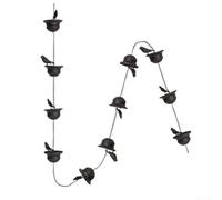 Catena per la pioggia, grondaia, collettore di acqua esterna, deviatore decorativo da giardino, uccellini, carillon, decorazione per la casa, decorazione da giardino per grondaie