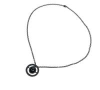 Catena per la vita con ciondolo a forma di Saturno nero, gioiello per il corpo ispirato alla stella, accessorio per cintura in lega leggera per donne e uomini, da indossare tutti i giorni