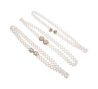 Catena per la vita con perline di perle da 3 pezzi - Catena per la pancia di