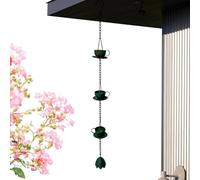 Catena per lavello per grondaia | Versione a forma di | Ricambio per grondaie e tubi di scarico, per sentiero terrazzo balcone paesaggistica patio prato prato camminata cortile