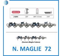 Catena per motosega professionale dente blu 325 oregon 21bpx 1,5 maglie 72