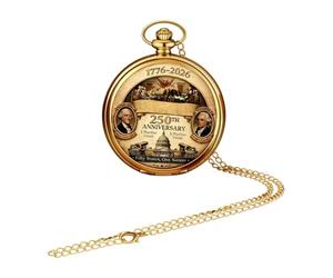 Catena per orologio da tasca vintage, stile retrò, orologio meccanico patriottico, classico gioiello da collezione americano, design elegante, ideale per l'uso quotidiano, occasioni speciali, feste