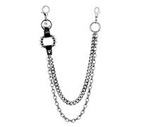 Catena Per Pantaloni Con Rivetto Da 1 Pezzo Catena In Metallo A Doppio Strato Catena Per Pantaloni Alla Moda Personalizzata Accessorio Stile Punk Unisex