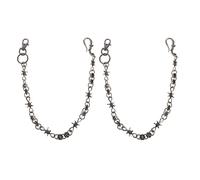 Catena per pantaloni punk da 2 pezzi per uomo e donna: catena per jeans per