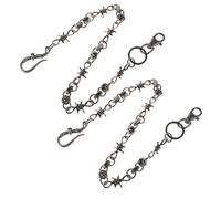 Catena per pantaloni punk da 2 pezzi per uomo e donna: catena per jeans per