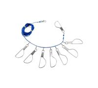 Catena per pesca alla trota, resistente, antiruggine, ad alta resistenza | Corda per trota e salmone con anello per laghi, fiumi, ponti, rive, laghetti, moli e