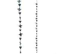 Catena per pioggia funzionale da 2,5 m, per paesaggio esterno, con gestione sostenibile delle acque piovane e design (blu)