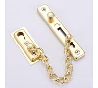 Catena per porta in acciaio inossidabile con chiusura a bullone e meccanismo di chiusura, progettata per l'accettazione sicura di saluti e consegna attraverso la porta chiusa (oro)