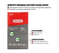 Catena per sega Oregon AdvanceCut™ per Bosch, Ryobi, Mitox, Black & Decker da...