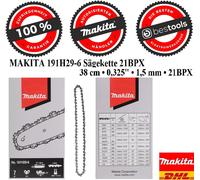 Catena per sega ORIGINALE MAKITA 191H29-6 21BPX 38 cm 38 cm • 0,325" • 1,5 mm...