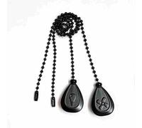 Catena per ventilatore da soffitto, 4 pezzi di estensione decorativa per catena per ventola, pendente classico a forma di goccia, cordoncino con perline, 12 pollici, bronzo (Colore dell'ORB)