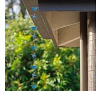 Catena Pioggia Colibrì 13 1FT Metallo Decorazione Esterno per Drenaggio Giardin