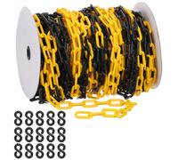 Catena plastica gialla/nera 8mm, 131 ft per barriera di sicurezza