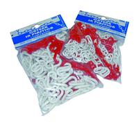 CATENA PLASTICA Segnaletica BIANCO ROSSA MT.5 MAGLIA D.6