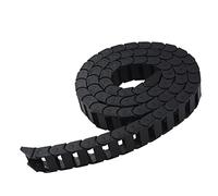 Catena Portacavi 1M Nero Cavo di Nylon Catena di Trascinamento 10X10 10X15 10X20 Cavo di Catena di Trascinamento Filo Carrier Con Fine Connettori for Macchine Utensili del Router di Cnc(10X40 L1000mm)