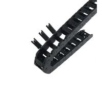 Catena portacavi aperta da 1 m, tipo ponte 10x11/10x15 mm, R18, con estremità a cavo di traino for incisione laser di parti di stampanti 3D(10x11mm)