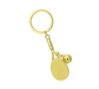 Catena portachiavi da tennis carina - Mini anello portachiavi per racchetta da tennis squisito accessorio per chiavi sportive, portachiavi leggero e portatile a lunga durata per gli amanti del tennis
