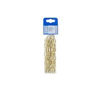 Catena pretagliata genovese, catena a maglia presaldata in acciaio, ricambio robusto e durevole,indicata per bigiotteria, decorazione, hobbystica, usi domestici, non per sollevamento(Ø 2 mm.,Corta)