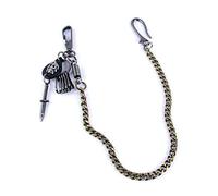 Catena Punk Catena for pantaloni antifurto da uomo for punk rock con teschio Gotico Da Donna Uomo(Schwarz)