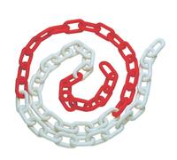CATENA RECINZIONE SEGNALETICA IN PLASTICA BIANCO/ROSSO MM 8 RT 5 MT (22487)