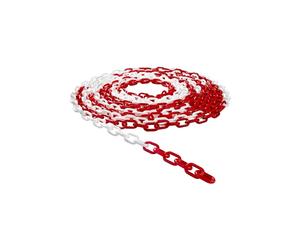 CATENA RECINZIONE SEGNALETICA IN PLASTICA COLORE BIANCO E ROSSO AL METRO