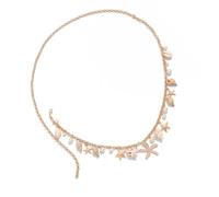 Catena regolabile in vita fatta a mano Shell Stelle Marine Conch Gioielli per il corpo per le donne ragazze elegante spiaggia vacanza accessorio spiaggia gioielli per il corpo per le donne, One Size