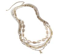 Catena regolabile per il corpo a forma di stella marina con perline per bikini, vacanze al mare e feste a bordo piscina, catena regolabile in vita per le donne, One Size, come descritto, come