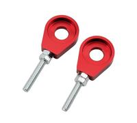 Catena Regolatore 1 coppia 12mm 15mm Foro dell'asse della ruota posteriore del motociclo Tenditore catena per 50cc 70CC 90CC 110CC 125CC Tendicatena per Motosega(Red 12mm)
