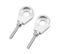 Catena Regolatore 1 coppia 12mm 15mm Foro dell'asse della ruota posteriore del motociclo Tenditore catena per 50cc 70CC 90CC 110CC 125CC Tendicatena per Motosega(Silver 15mm)