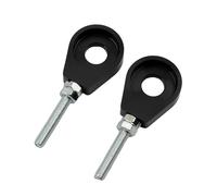 Catena Regolatore 1 coppia 12mm 15mm Foro dell'asse della ruota posteriore del motociclo Tenditore catena per 50cc 70CC 90CC 110CC 125CC Tendicatena per Motosega(Balck 12mm)