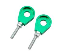 Catena Regolatore 1 coppia 12mm 15mm Foro dell'asse della ruota posteriore del motociclo Tenditore catena per 50cc 70CC 90CC 110CC 125CC Tendicatena per Motosega(Green 12mm)
