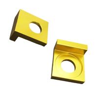 Catena Regolatore 12mm 15mm CNC in alluminio blocco catena tenditore asse tenditore per moto Pit Bike XR50 CRF70 SDG 107 125 Tendicatena per Motosega(12MM golden)