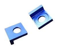 Catena Regolatore 12mm 15mm CNC in alluminio blocco catena tenditore asse tenditore per moto Pit Bike XR50 CRF70 SDG 107 125 Tendicatena per Motosega(12MM blue)