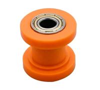 Catena Regolatore Adatto per KT&M Adatto per Honda Adatto per Yamaha Adatto per Kawasaki Adatto per Suzuki Rullo tenditore catena di regolazione Tendicatena(10mm Orange Guide)