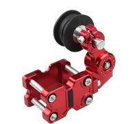 Catena Regolatore Catena rimorchiatori regolatori Guida cursore a rullo guida molla tendicatena Per Accessori puleggia ruota regolazione(Red)