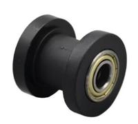 Catena Regolatore Misura Per Honda Misura Per Misura Per Yamaha Misura Per Suzuki Rullo tendicatena a molla per 420 428 530 ATV Tendicatena per Motosega(10mm Black Guide)