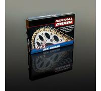Catena RENTHAL 520r1 Con 118 Catena Nero/Oro per Moto