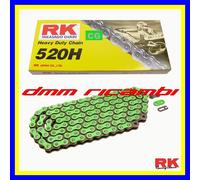 Catena rinforzata RK 520 H Verde 120 maglie per Moto Stradali e OFF-ROAD