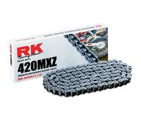 Catena RK 420MXZ Con 128 Maglie Nera Per Moto Ricambi Ciclomotore
