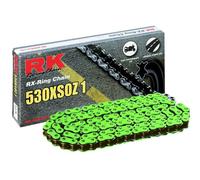 Catena RK FG530XSOZ1 Con 120 Maglie Verde Per Moto Ricambi Accessori