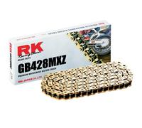 Catena Rk Gb428mxz Con 120 Maglie Oro Per Moto Ricambi Ciclomotore