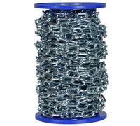 Catena saldata genovese Ø 6 mm, interno maglia 26 mm x 11 mm, 30 mt, zincata