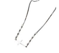Catena scandinava geometrica minimalista a doppio strato per le donne retrò chic Ins Style