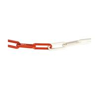 CATENA SEGNALETICA ACCIAIO BICOLORE bobina mt 30 bianco/rosso