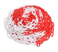 CATENA SEGNALETICA AREE RISERVATE IN PLASTICA COLORE BIANCO E ROSSO 25 METRI