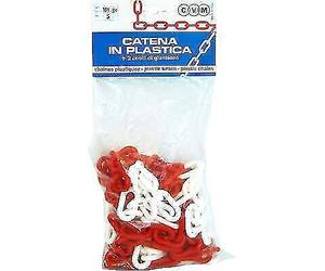 CATENA SEGNALETICA BIANCO/ROSSO SELF PLT D.MM 8 ML 5 PZ 2